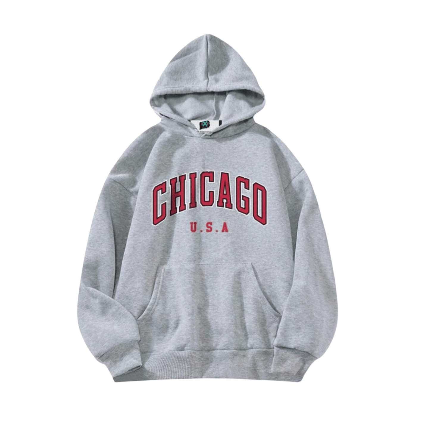 Premium Hoodie Grey Printed